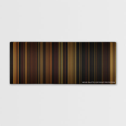 The Illusionist color palette canvas print: thousands of thin vertical stripes of color