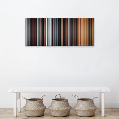 Star Wars: Episode II - Attack of the Clones color palette canvas above a white bench with three woven baskets