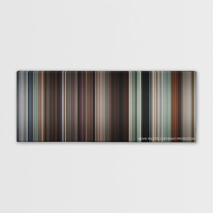 Young Adult color palette canvas print: thousands of thin vertical stripes of color