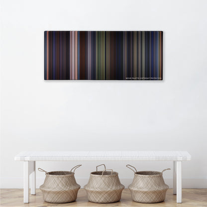 Star Wars: Episode VI - Return of the Jedi color palette canvas above a white bench with three woven baskets
