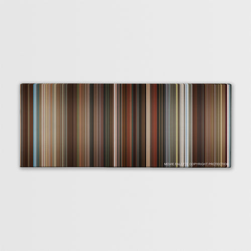 Anchorman 2: The Legend Continues color palette canvas print: thousands of thin vertical stripes of color