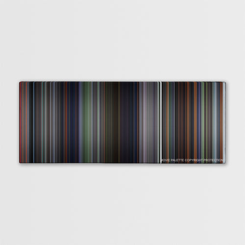 Battle Royale color palette canvas print: thousands of thin vertical stripes of color