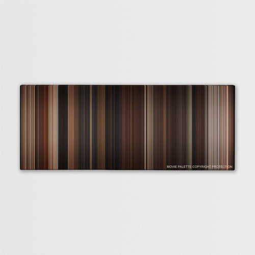 The Mask of Zorro color palette canvas print: thousands of thin vertical stripes of color