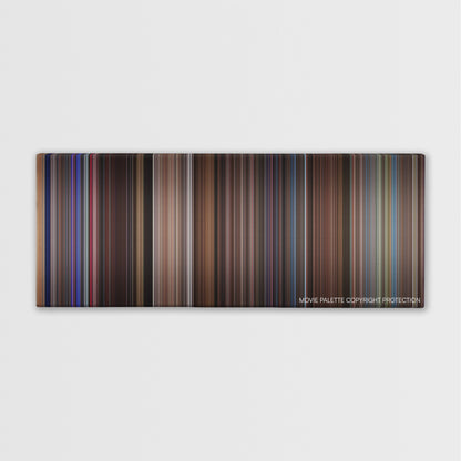 Weird Science color palette canvas print: thousands of thin vertical stripes of color