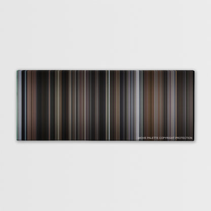 Sleepless in Seattle color palette canvas print: thousands of thin vertical stripes of color