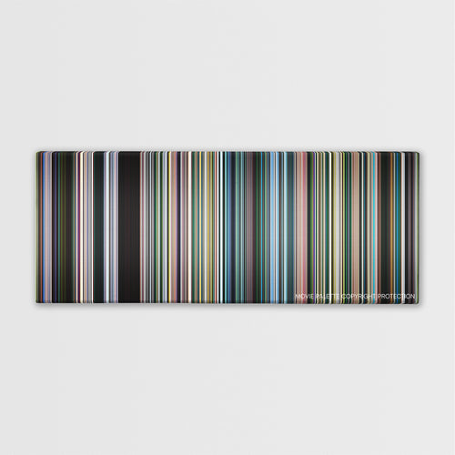 An Inconvenient Truth color palette canvas print: thousands of thin vertical stripes of color