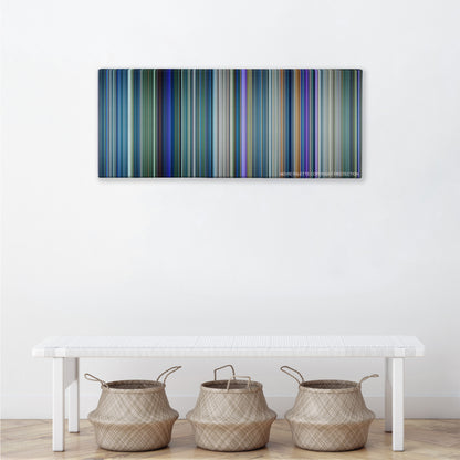 Avatar color palette canvas above a white bench with three woven baskets