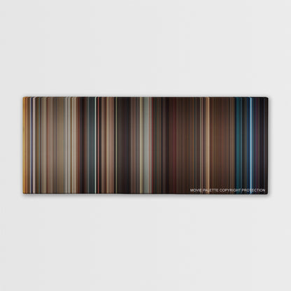 Get Him to the Greek color palette canvas print: thousands of thin vertical stripes of color
