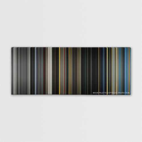 The Giver color palette canvas print: thousands of thin vertical stripes of color