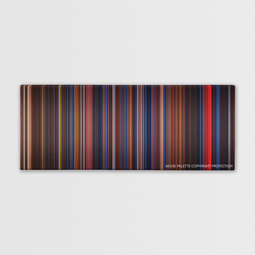 Flatliners color palette canvas print: thousands of thin vertical stripes of color