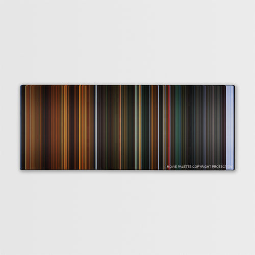 Crimson Peak color palette canvas print: thousands of thin vertical stripes of color