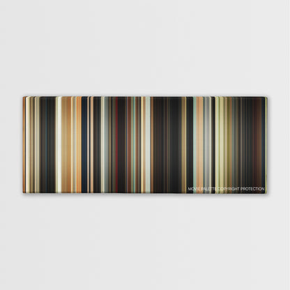 Brightburn color palette canvas print: thousands of thin vertical stripes of color