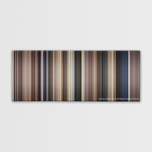 The Karate Kid Part II color palette canvas print: thousands of thin vertical stripes of color