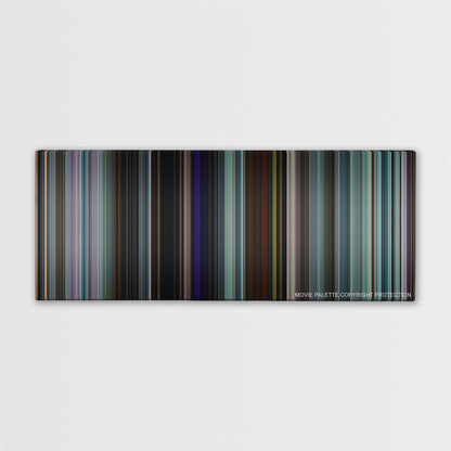 Uncut Gems color palette canvas print: thousands of thin vertical stripes of color