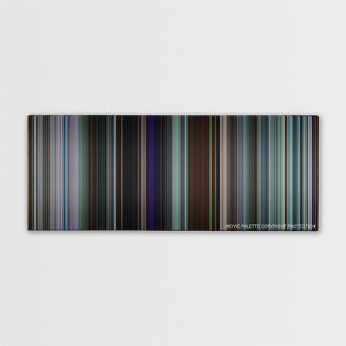 Uncut Gems color palette canvas print: thousands of thin vertical stripes of color