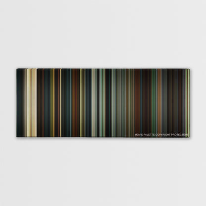 28 Days Later... color palette canvas print: thousands of thin vertical stripes of color