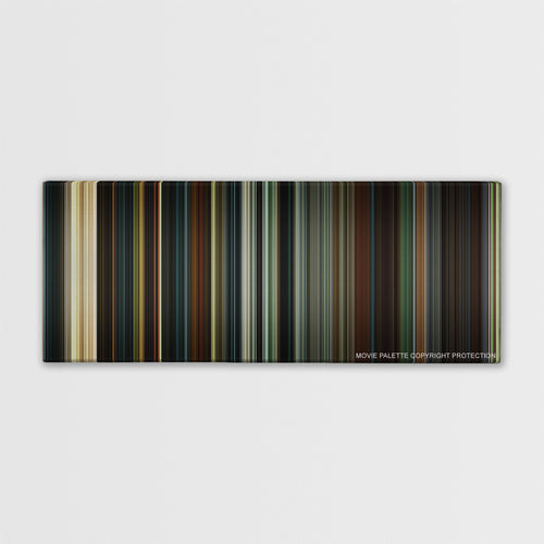 28 Days Later... color palette canvas print: thousands of thin vertical stripes of color