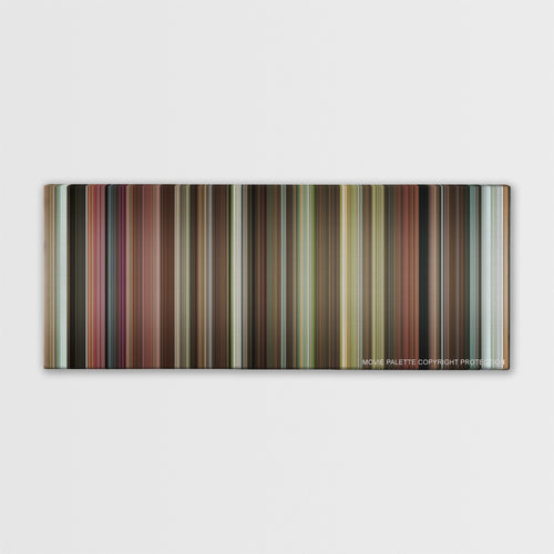 What Happens in Vegas color palette canvas print: thousands of thin vertical stripes of color