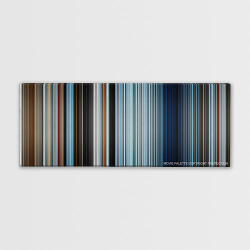 Everest color palette canvas print: thousands of thin vertical stripes of color