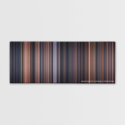 Thir13en Ghosts color palette canvas print: thousands of thin vertical stripes of color