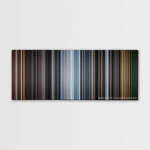 REC color palette canvas print: thousands of thin vertical stripes of color