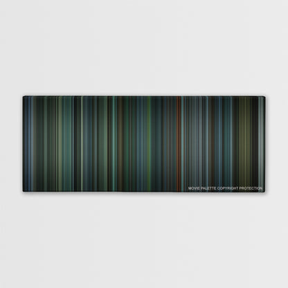 Snatch color palette canvas print: thousands of thin vertical stripes of color