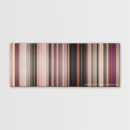 John Tucker Must Die color palette canvas print: thousands of thin vertical stripes of color