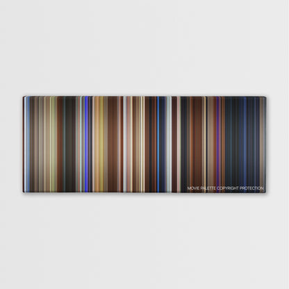 The Craft color palette canvas print: thousands of thin vertical stripes of color