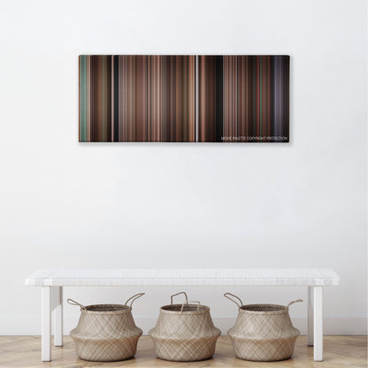 Step Up 2 The Streets color palette canvas above a white bench with three woven baskets