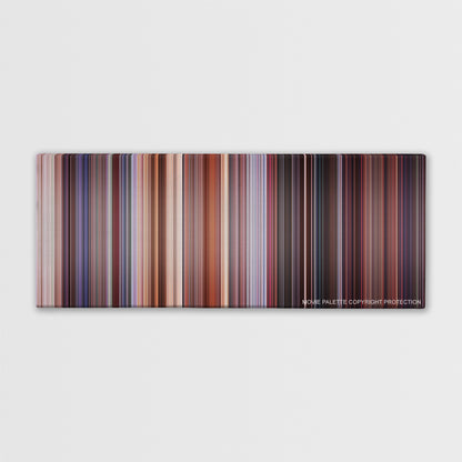 Team America: World Police color palette canvas print: thousands of thin vertical stripes of color