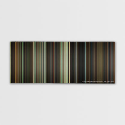 Blade: Trinity color palette canvas print: thousands of thin vertical stripes of color
