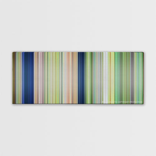 The Jungle Book color palette canvas print: thousands of thin vertical stripes of color