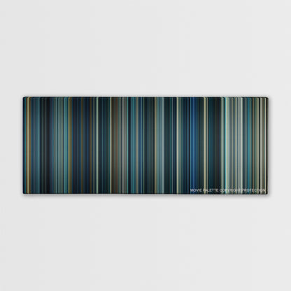 Independence Day: Resurgence color palette canvas print: thousands of thin vertical stripes of color