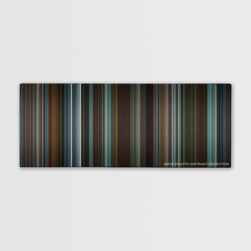 Red Sparrow color palette canvas print: thousands of thin vertical stripes of color
