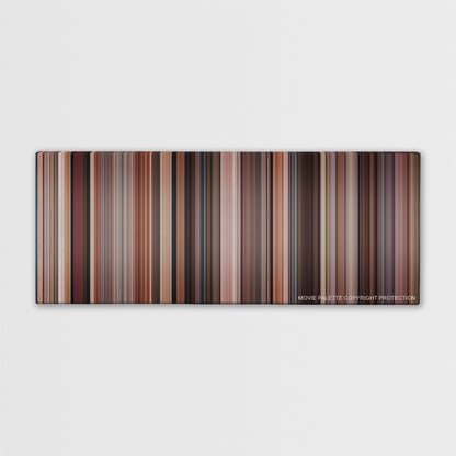 The Change-Up color palette canvas print: thousands of thin vertical stripes of color