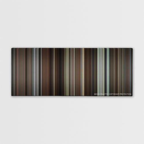 Knives Out color palette canvas print: thousands of thin vertical stripes of color