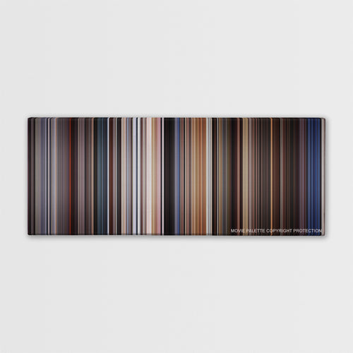 Highlander color palette canvas print: thousands of thin vertical stripes of color