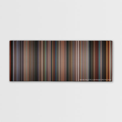 The Ninth Gate color palette canvas print: thousands of thin vertical stripes of color