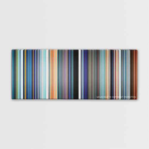 Ultraviolet color palette canvas print: thousands of thin vertical stripes of color
