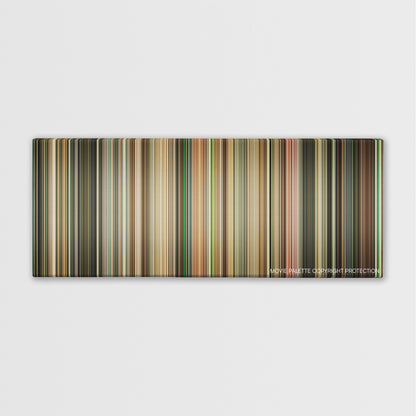 Elite Squad 2: The Enemy Within color palette canvas print: thousands of thin vertical stripes of color