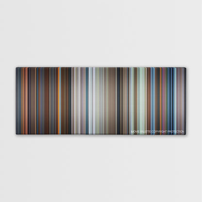 Star Trek IV: The Voyage Home color palette canvas print: thousands of thin vertical stripes of color