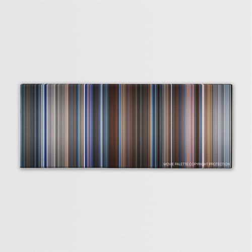 Wag The Dog color palette canvas print: thousands of thin vertical stripes of color