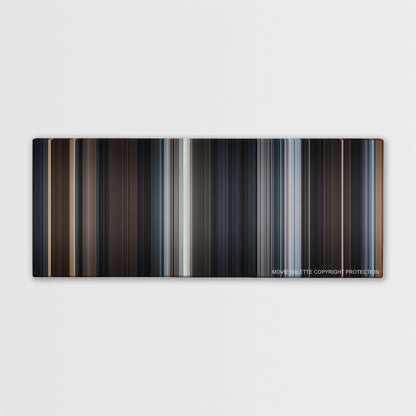 League of Extraordinary Gentlemen, The color palette canvas print: thousands of thin vertical stripes of color