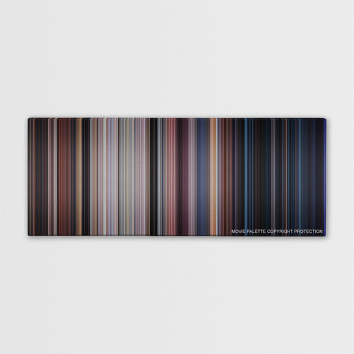 Lethal Weapon 2 color palette canvas print: thousands of thin vertical stripes of color