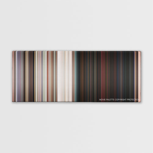 No Escape color palette canvas print: thousands of thin vertical stripes of color