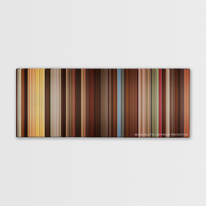 Alexander color palette canvas print: thousands of thin vertical stripes of color