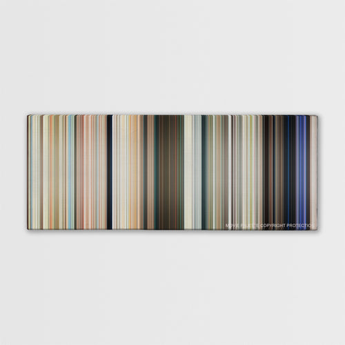 Baywatch color palette canvas print: thousands of thin vertical stripes of color