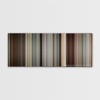 Need for Speed color palette canvas print: thousands of thin vertical stripes of color