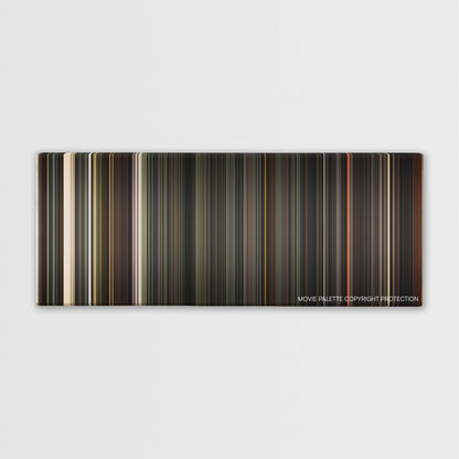 As Above, So Below color palette canvas print: thousands of thin vertical stripes of color