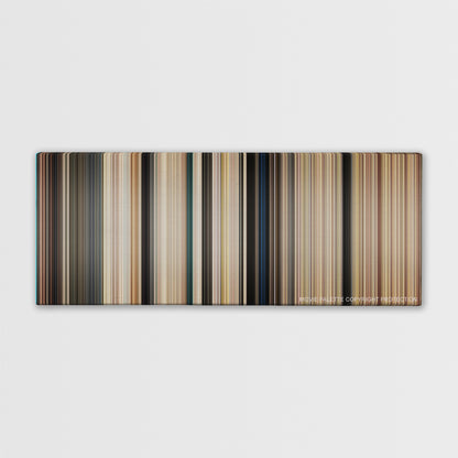 The Longest Yard color palette canvas print: thousands of thin vertical stripes of color